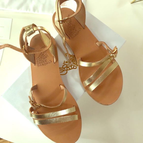 ancient greek gold sandals